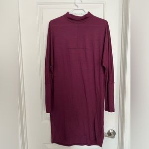 LULULEMON LAB Vindur Dress Wool Blend Heathered Size M EUC